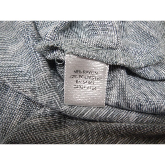 CJ Banks Top Womens Plus 3X Solid Gray Cowl Neck Short Sleeve Lightweight - Picture 4 of 8